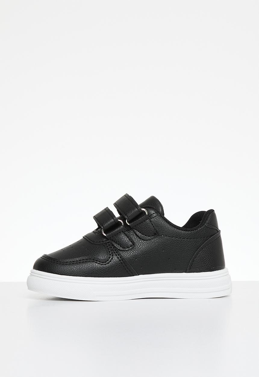 Pop Candy - Boys twin velcro strap sneakers - black
