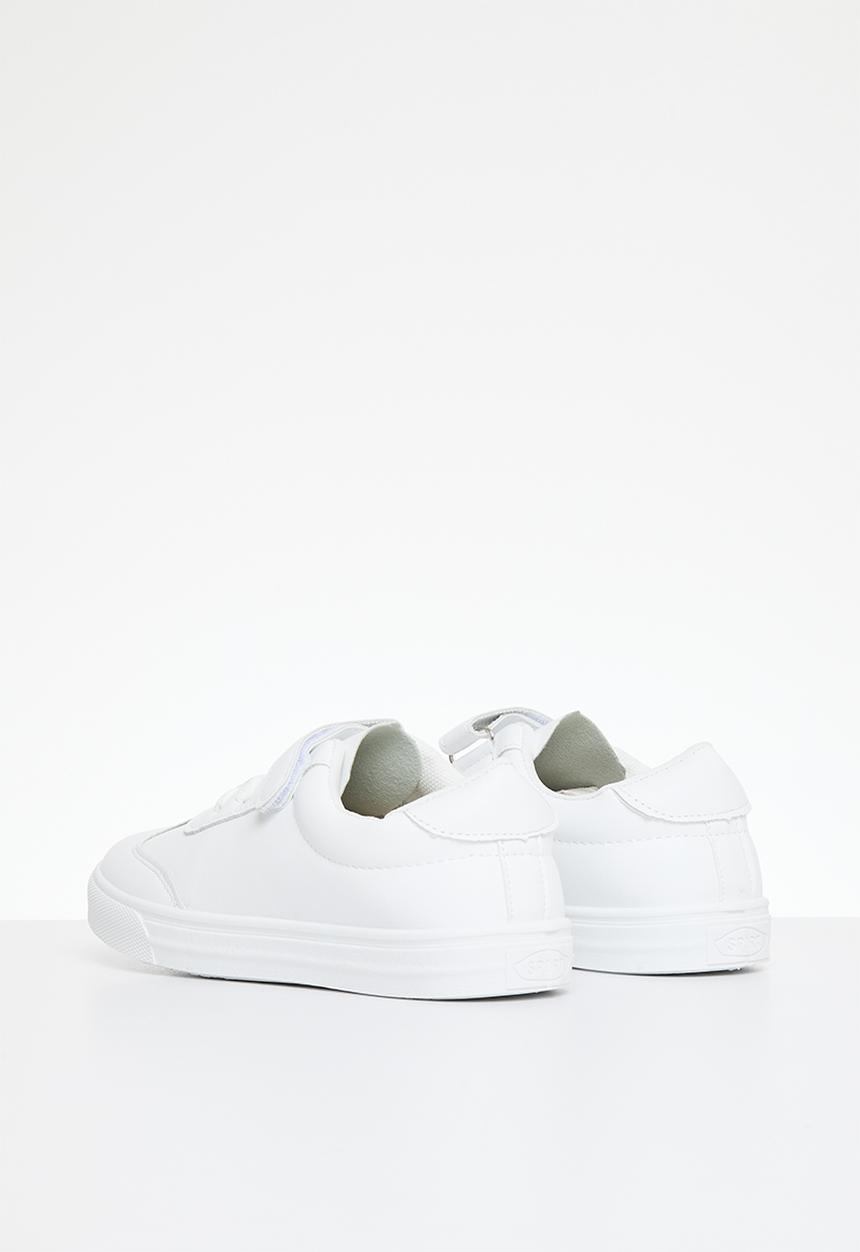 Pop Candy - Boys velcro/lace up sneakers - white