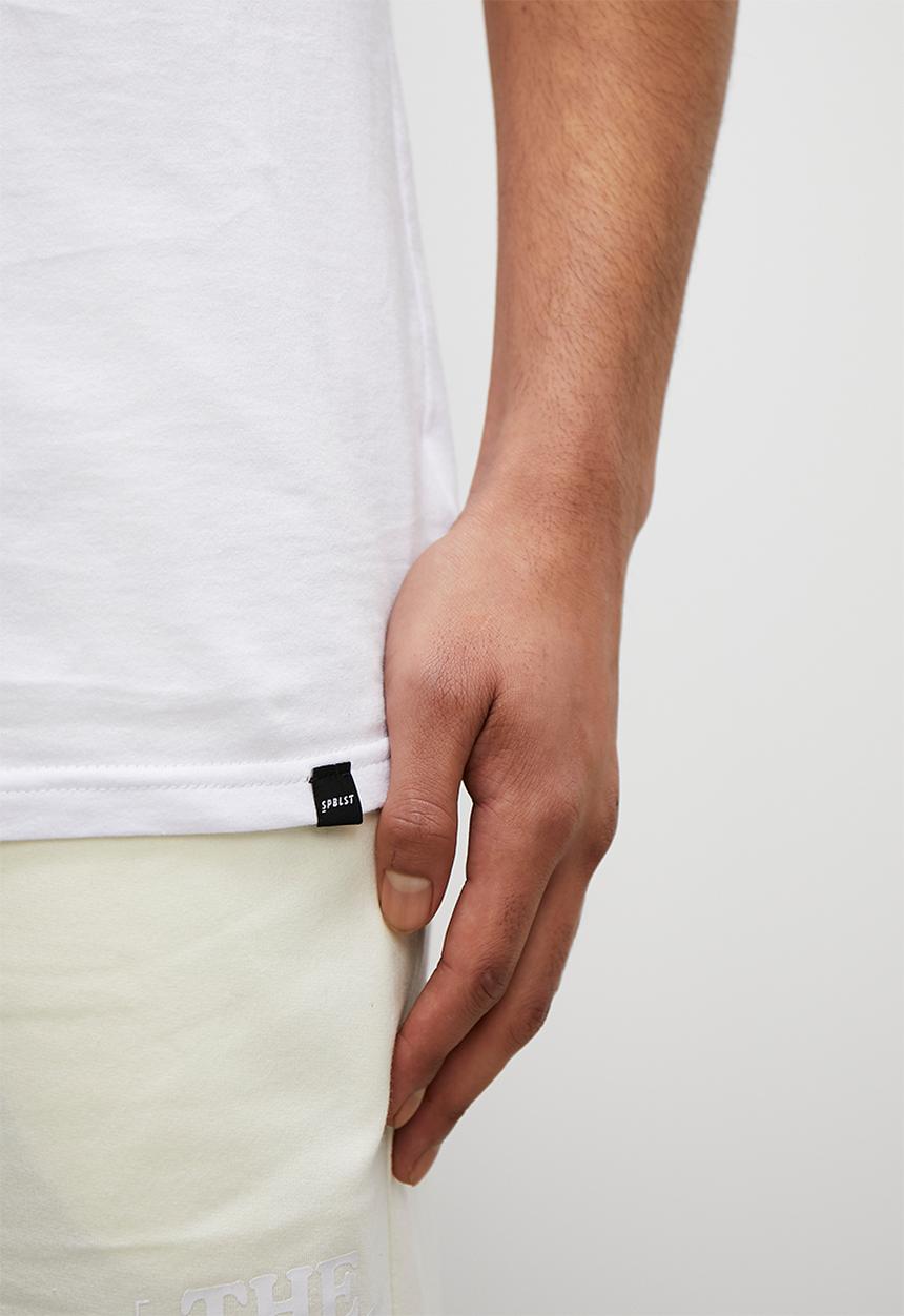 Superbalist - Abstract crew neck tee - white
