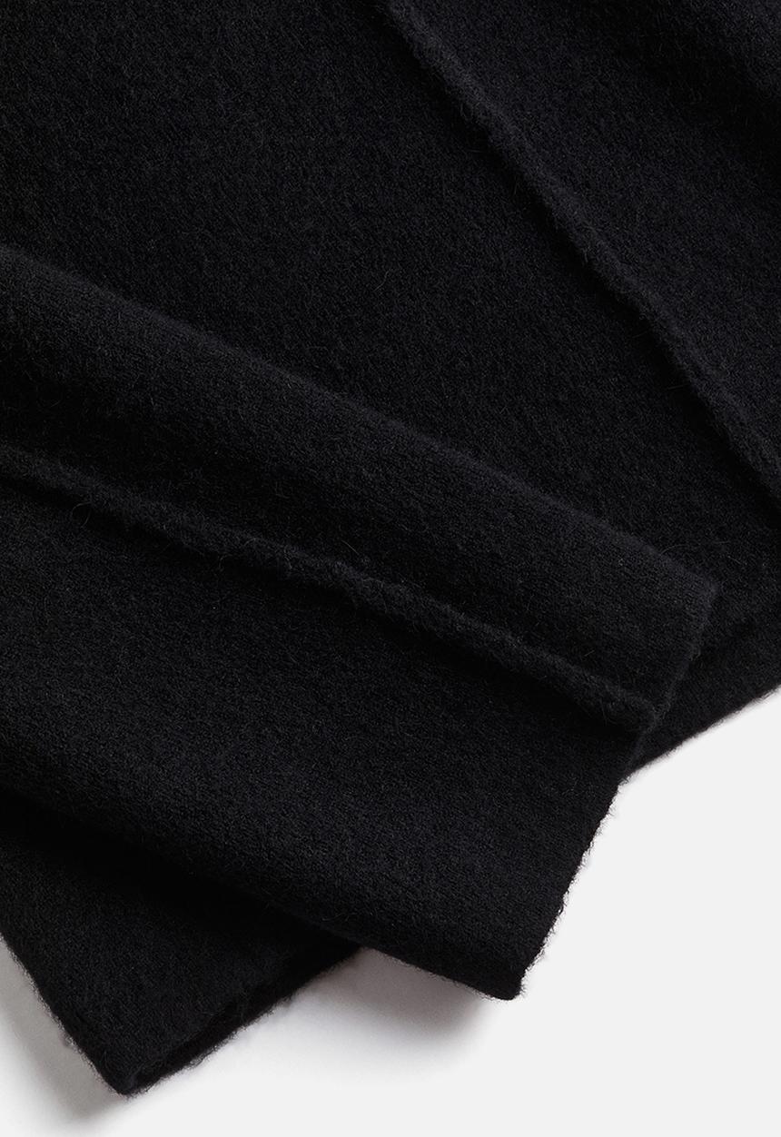 H&M - H&M Studio: Wool-blend high-collar jumper - midnight black 