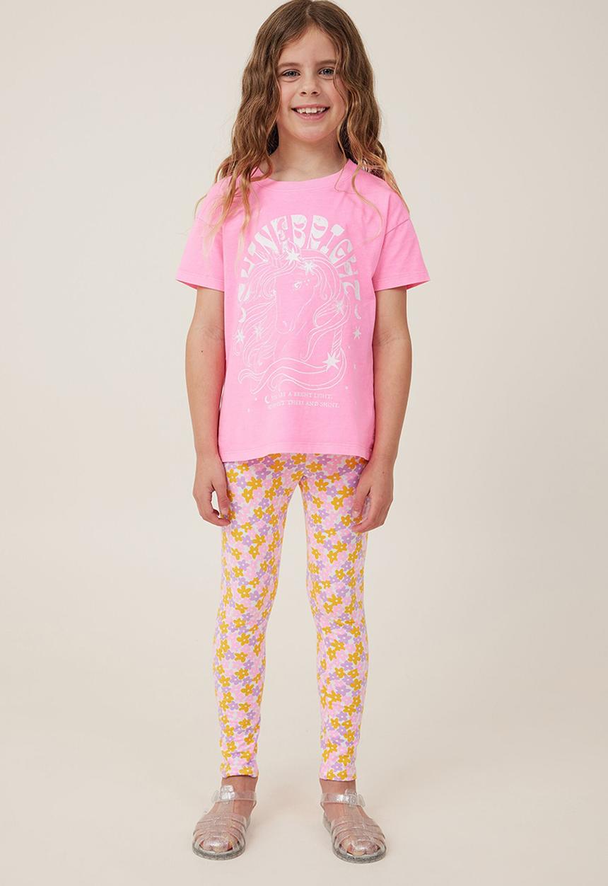 Cotton On - Huggie tights - vanilla/ditsy floral
