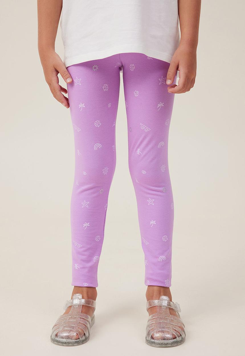 Cotton On - Huggie tights - lavender dreams/duna ditsy