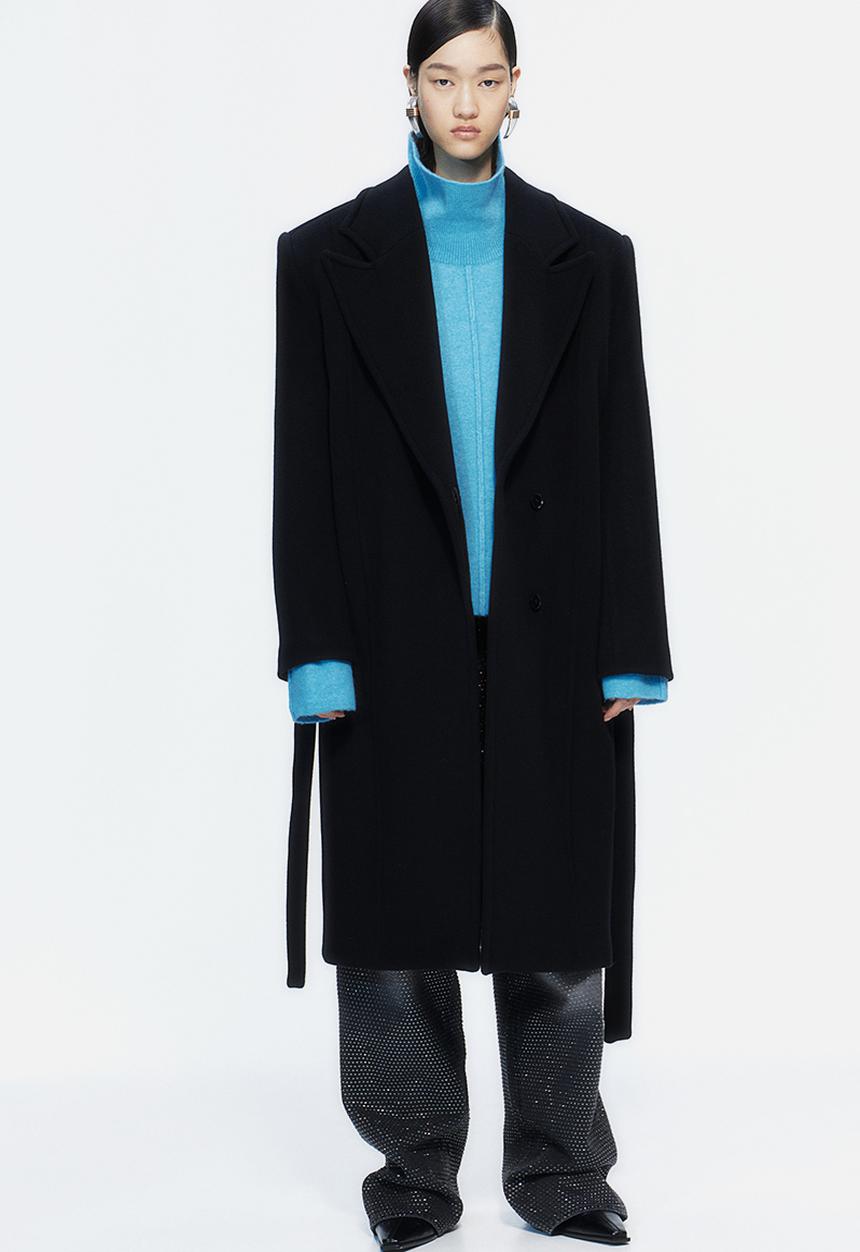 H&M - H&M Studio: Wool-blend high-collar jumper - teal 