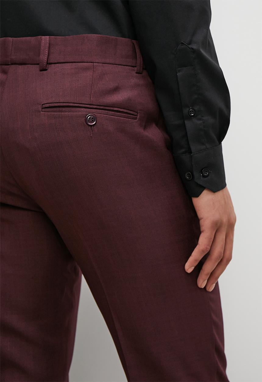 Superbalist - Charlie slim fit trousers - burgundy