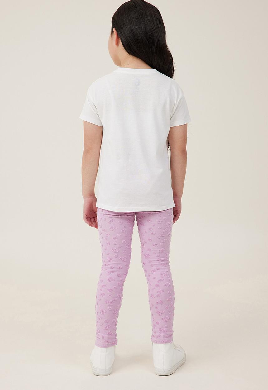 Cotton On - Huggie tights - chalky mauve/mini leopard