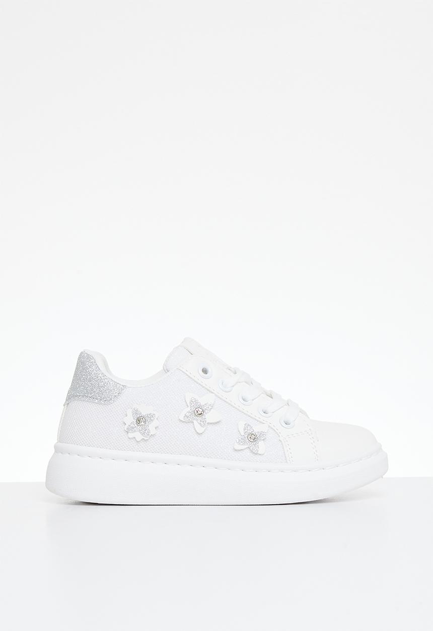 Pierre Cardin - Chloe embellished sneaker - white silver 