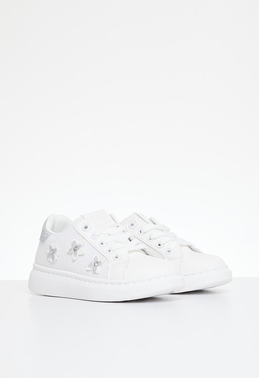 Pierre Cardin - Chloe embellished sneaker - white silver 