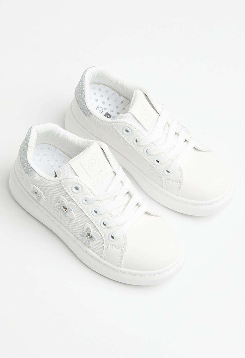Pierre Cardin - Chloe embellished sneaker - white silver 