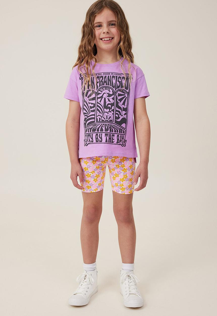 Cotton On - Hailey bike short - vanilla/ditsy floral
