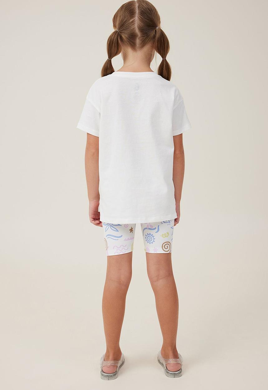 Cotton On - Hailey bike short - vanilla/capri floral