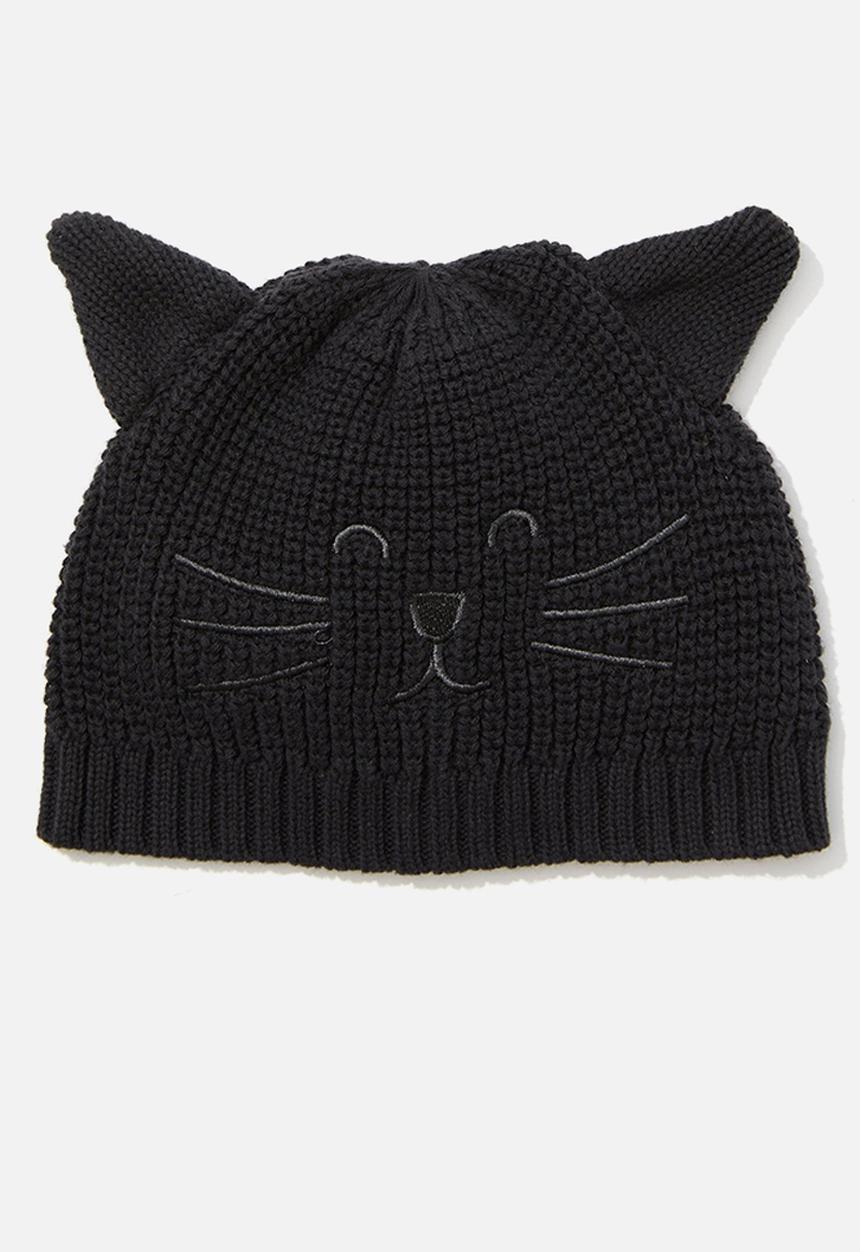 Cotton On - Clark character knit beanie - phantom/cat