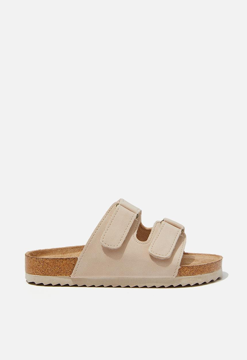 Cotton On - Frankie double strap slide - semolina