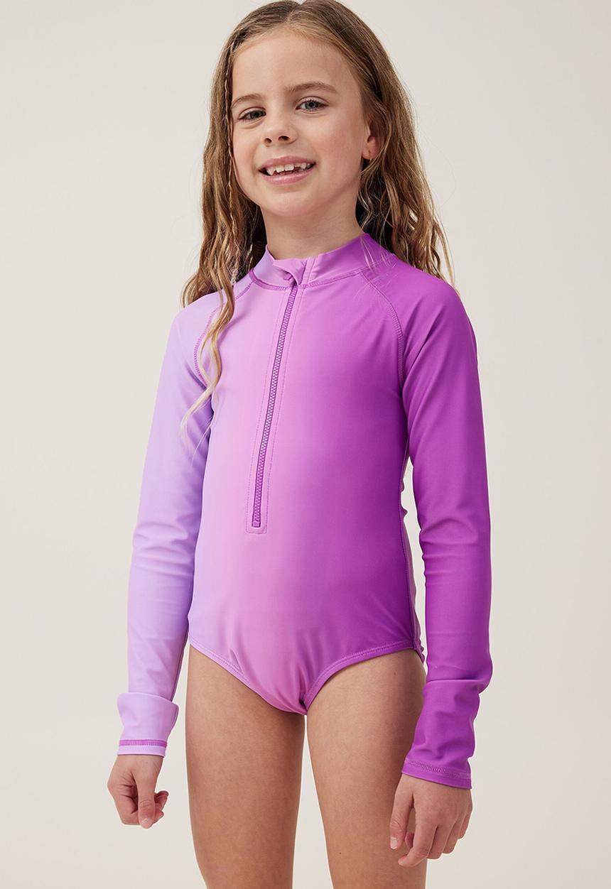 Cotton On - Lydia one piece - lavender/opera gradient