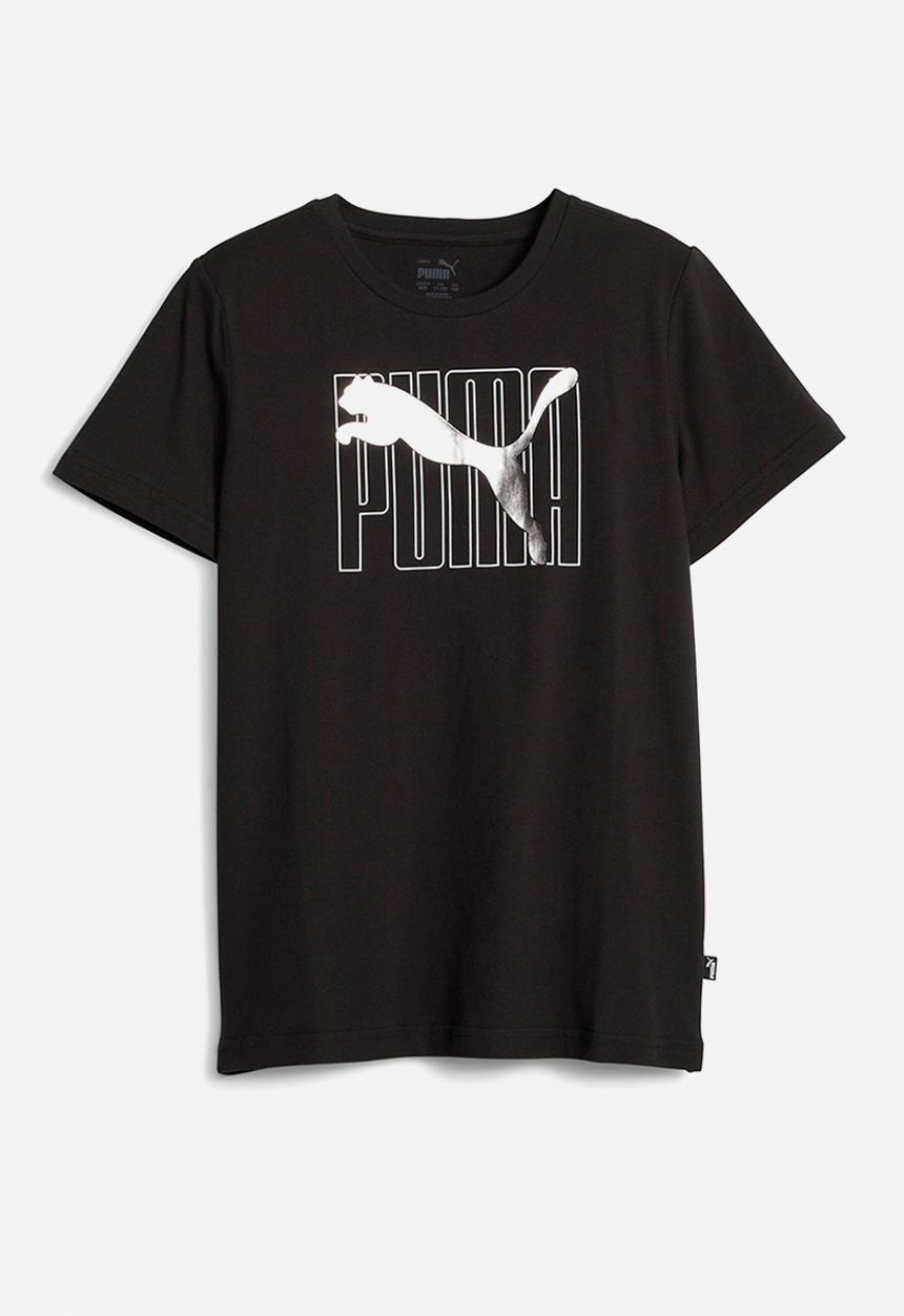 PUMA - Ess+ logo lab holiday tee b - puma black