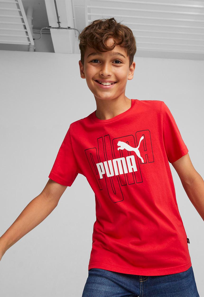 PUMA - Graphics no.1 logo tee b - for all time red