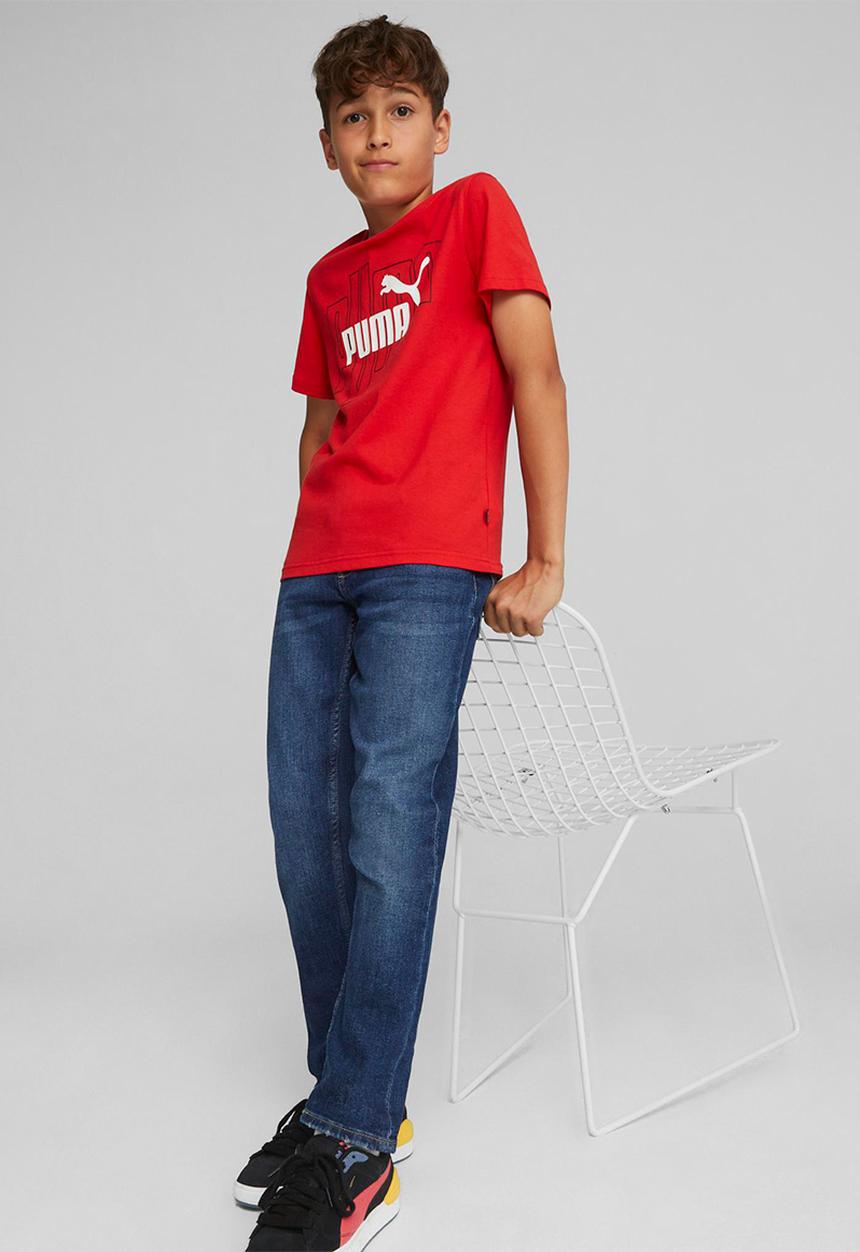 PUMA - Graphics no.1 logo tee b - for all time red