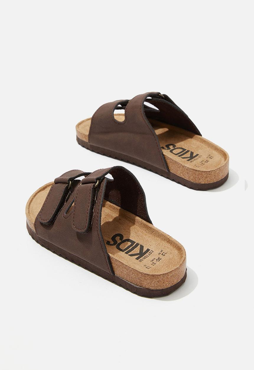 Cotton On - Frankie double strap slide - coco jumbo