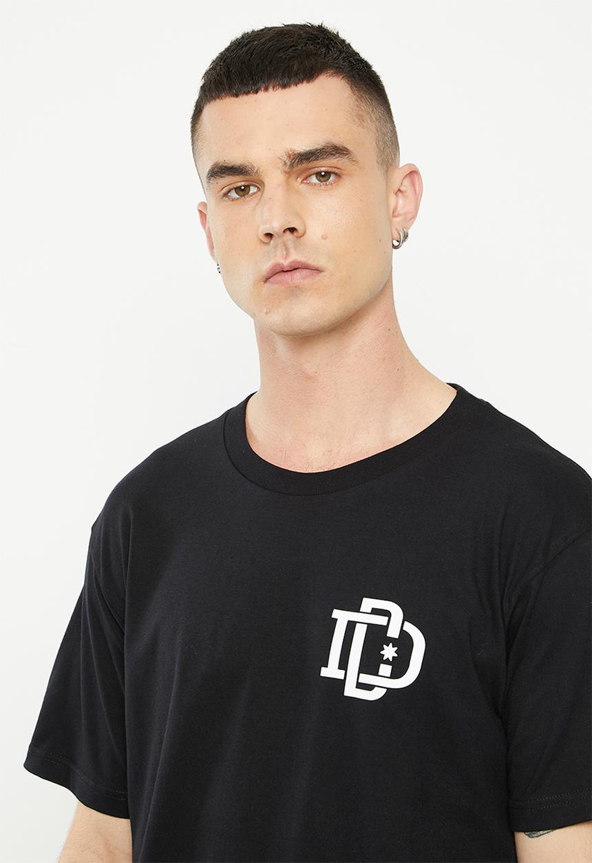DC - Rugby crest short sleeve - black