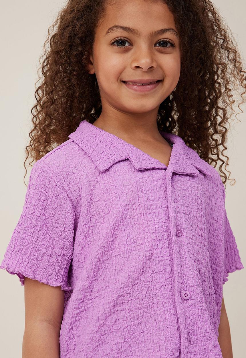 Cotton On - Amelie short sleeve shirt - lavender dreams