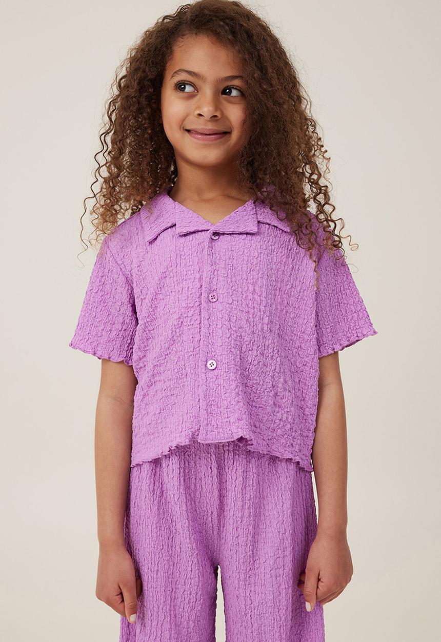 Cotton On - Amelie short sleeve shirt - lavender dreams