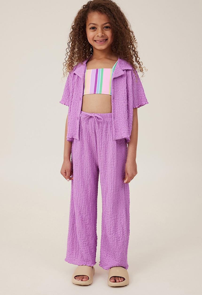 Cotton On - Amelie short sleeve shirt - lavender dreams