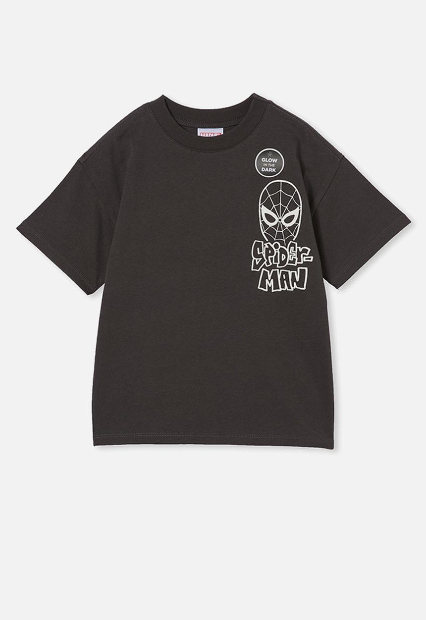 Cotton On - License drop shoulder tee - phantom/spiderman glow in the dark