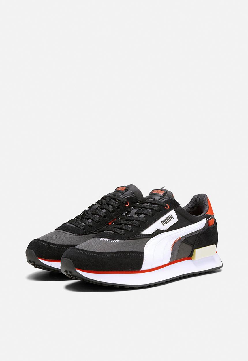 PUMA - Future rider displaced - dark coal-puma white