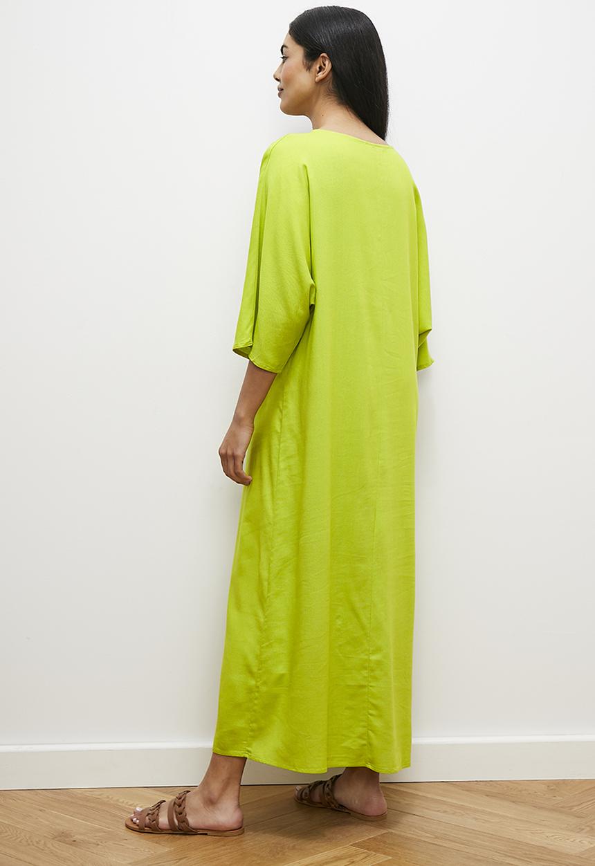 edit - Maxi kaftan dress - lime