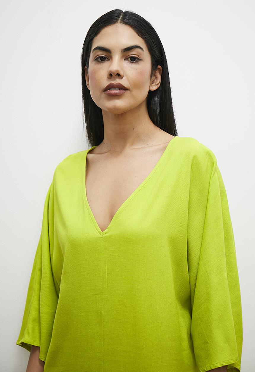 edit - Maxi kaftan dress - lime