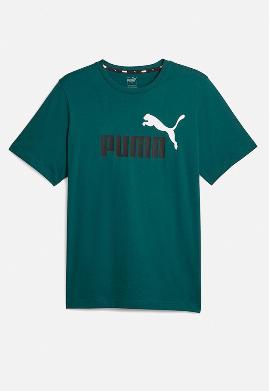 PUMA - Ess+ 2 col logo tee - green