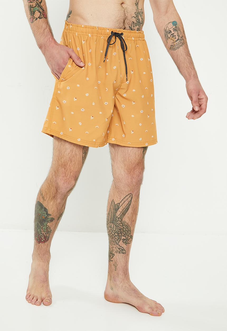 Quiksilver - Re-mix volley 17nb - mustard