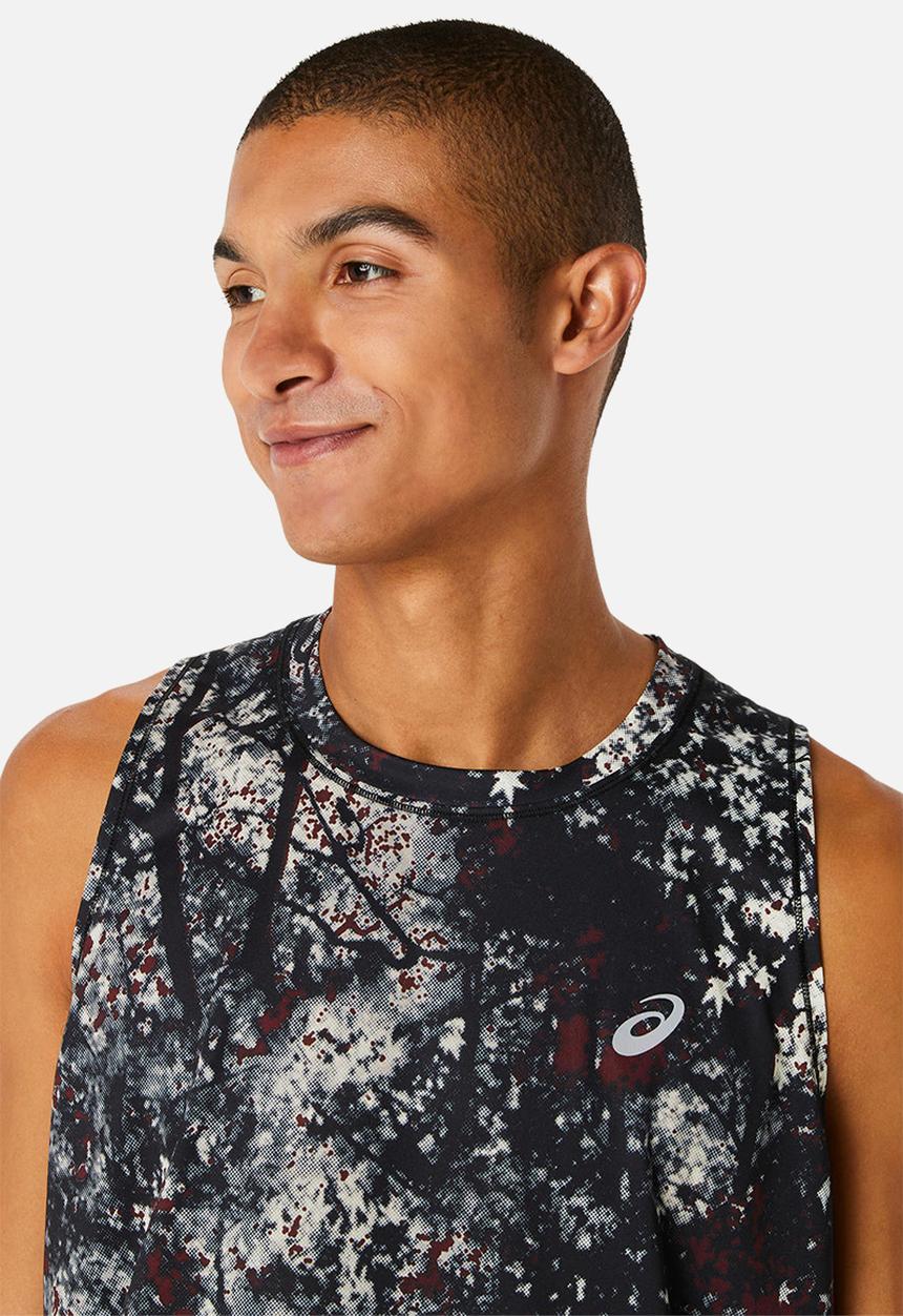 ASICS - Aop singlet - black