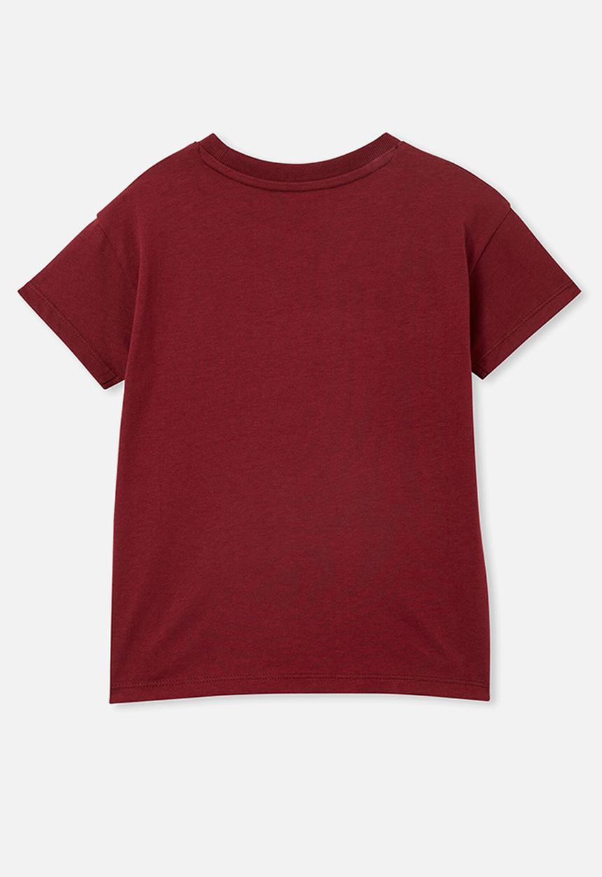 Cotton On - Poppy short sleeve print tee - noir grape/run wild