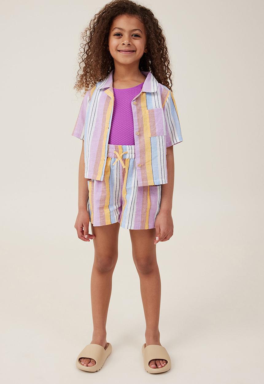 Cotton On - Kai short - chameleon/rio stripe