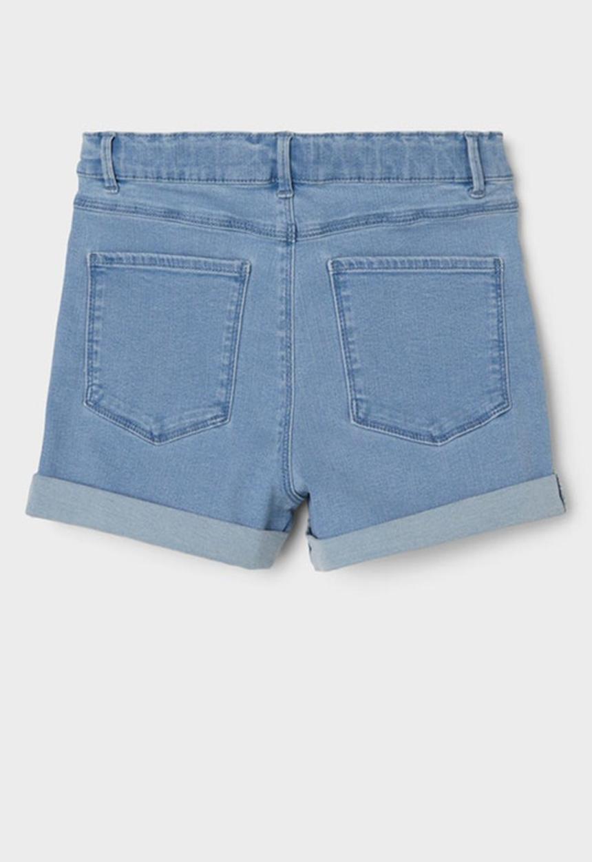 Name It - Nlftaulsine dnm slim shorts - light blue denim