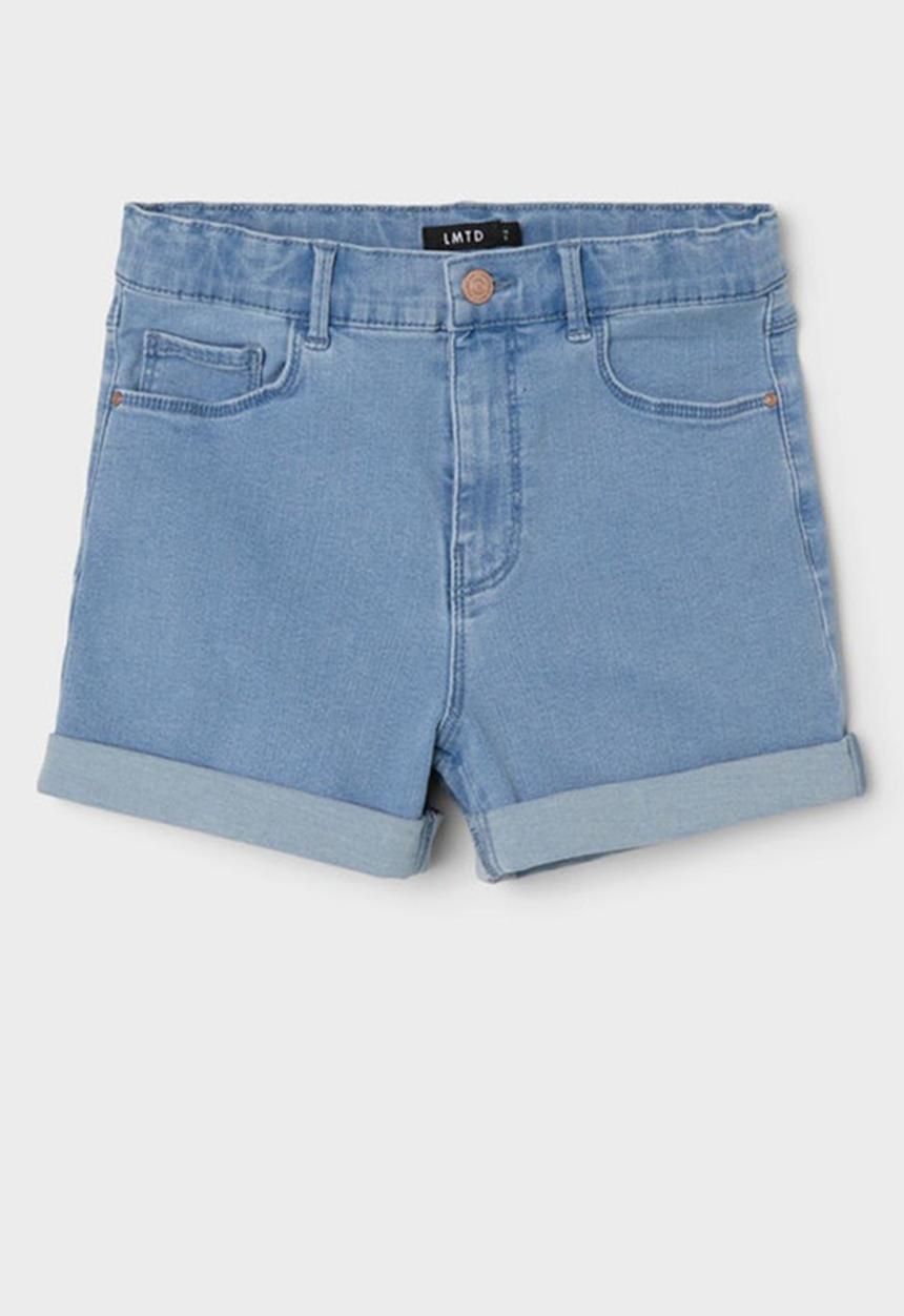 Name It - Nlftaulsine dnm slim shorts - light blue denim