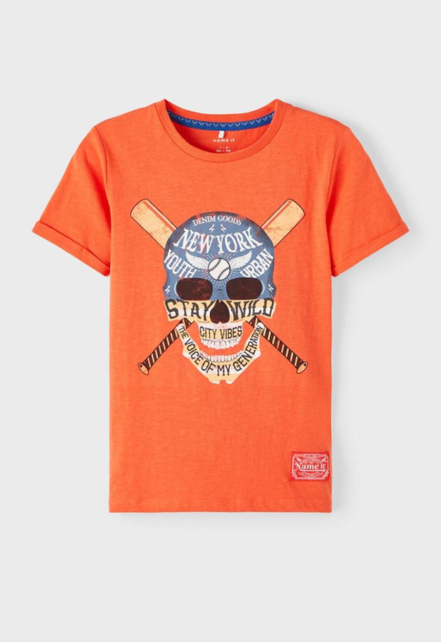 Name It - Nkmblaskika short sleeve top - tigerlily