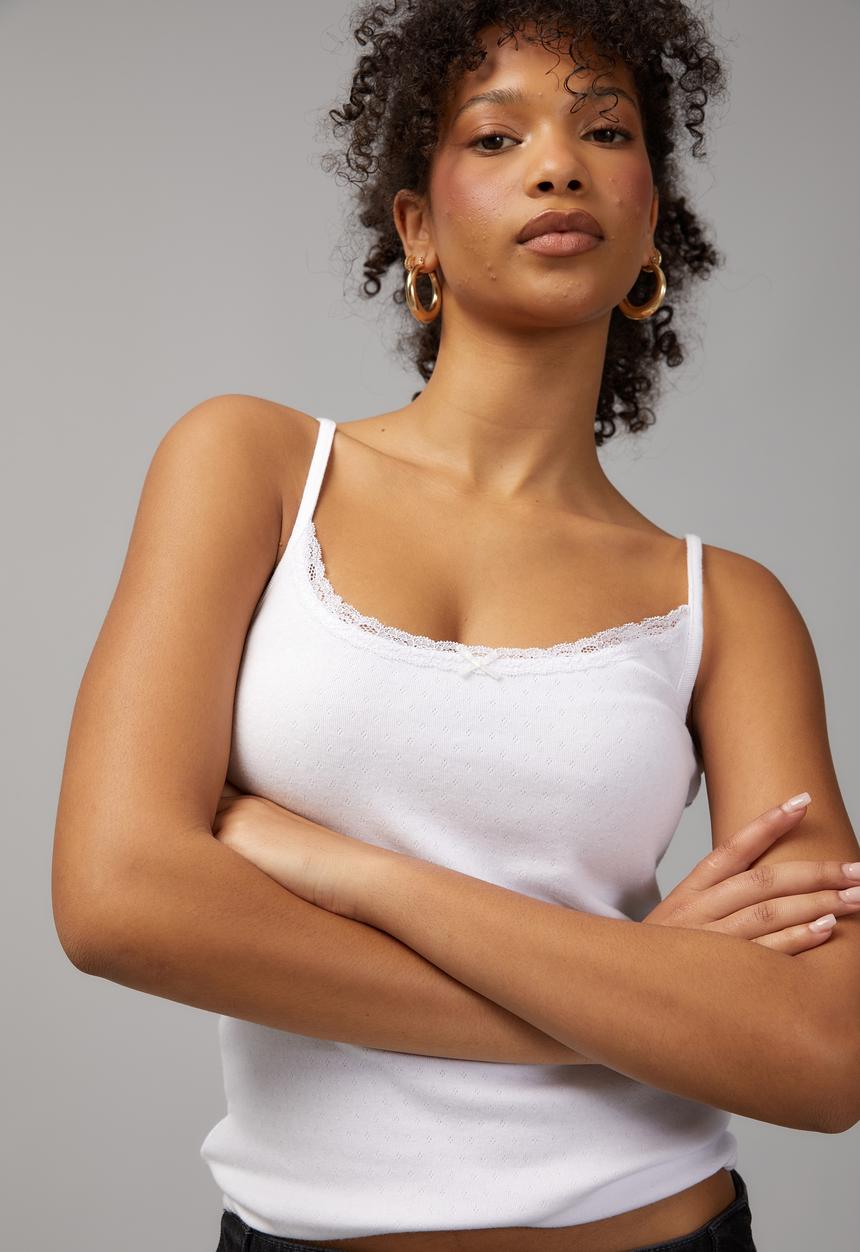 Factorie - Pointelle cami - white