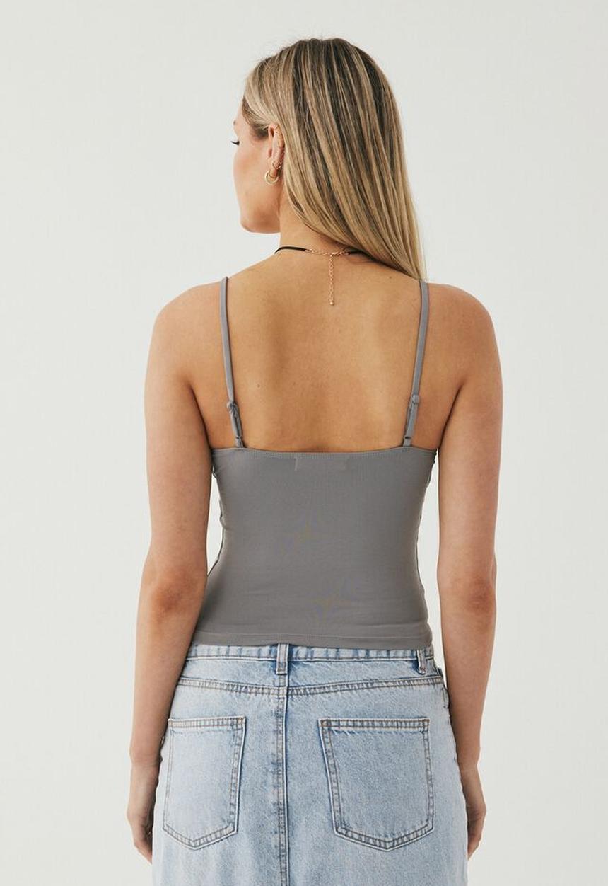 Supré  - Luxe strappy cami -  fossil grey