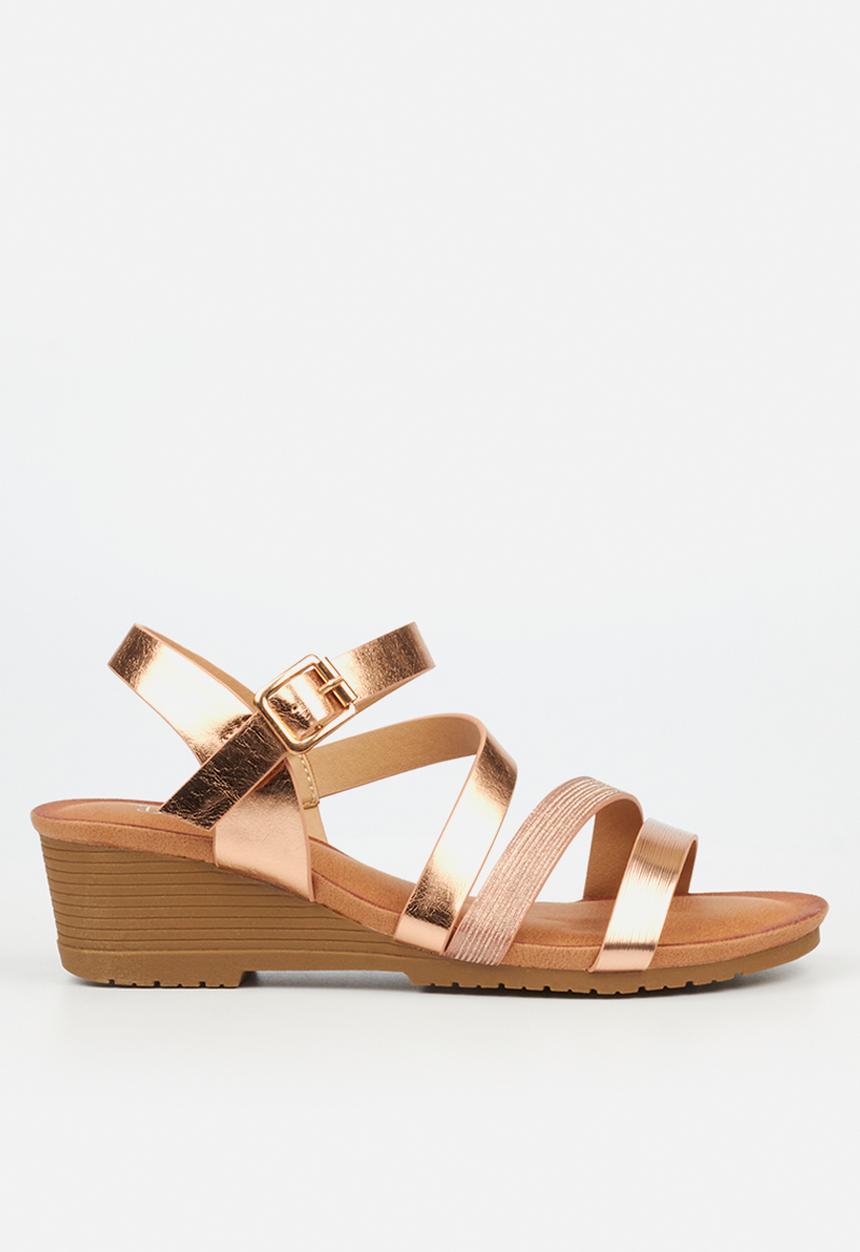 Butterfly Feet - Kimi 1 wedge heel - rose gold