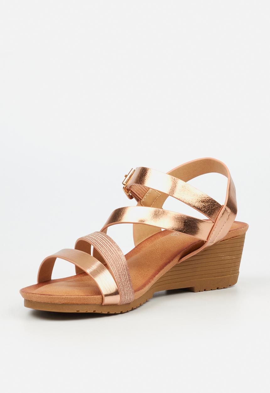 Butterfly Feet - Kimi 1 wedge heel - rose gold