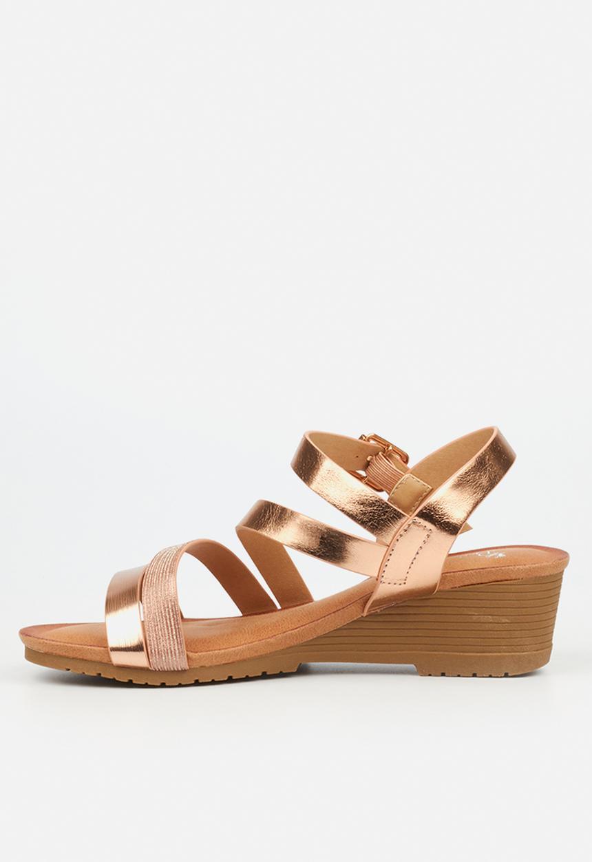 Butterfly Feet - Kimi 1 wedge heel - rose gold