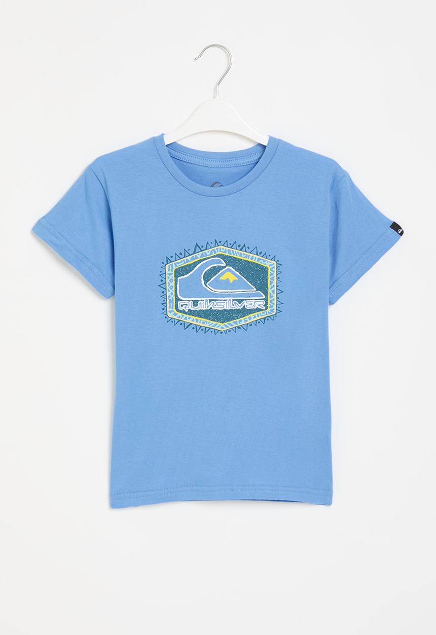 Quiksilver - Retro lines short sleeve pre-boy - azure blue