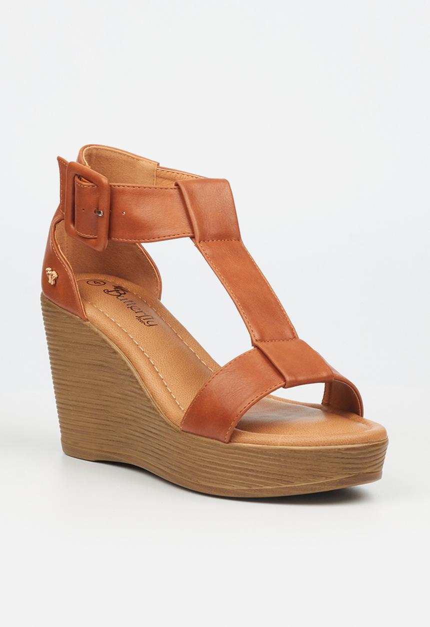 Butterfly Feet - Larah 3 wedge heel - tan
