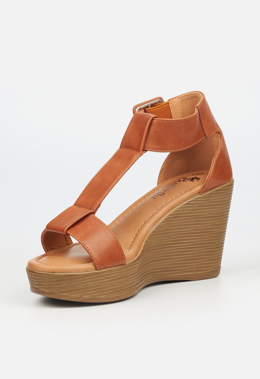 Butterfly Feet - Larah 3 wedge heel - tan