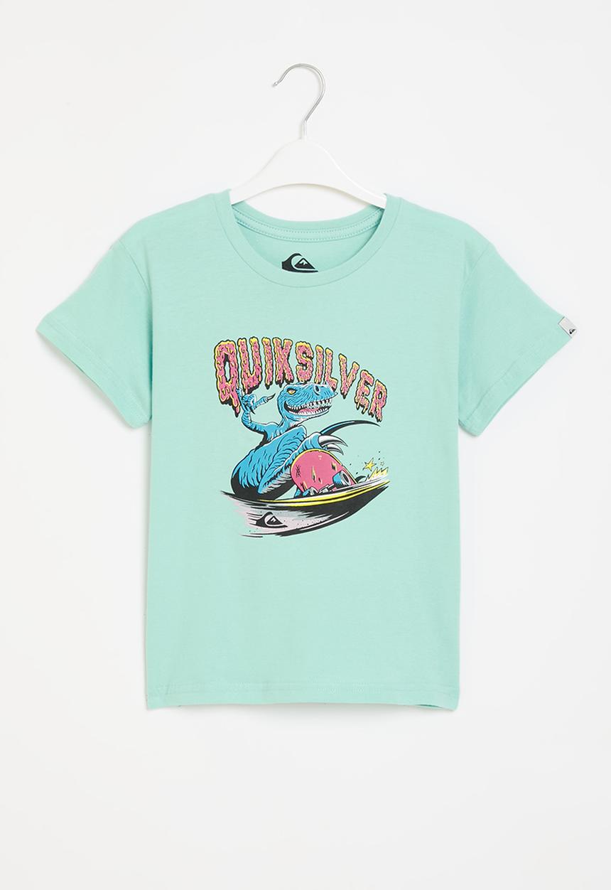 Quiksilver - Dinos ride short sleeve pre-boy - pastel turquoise