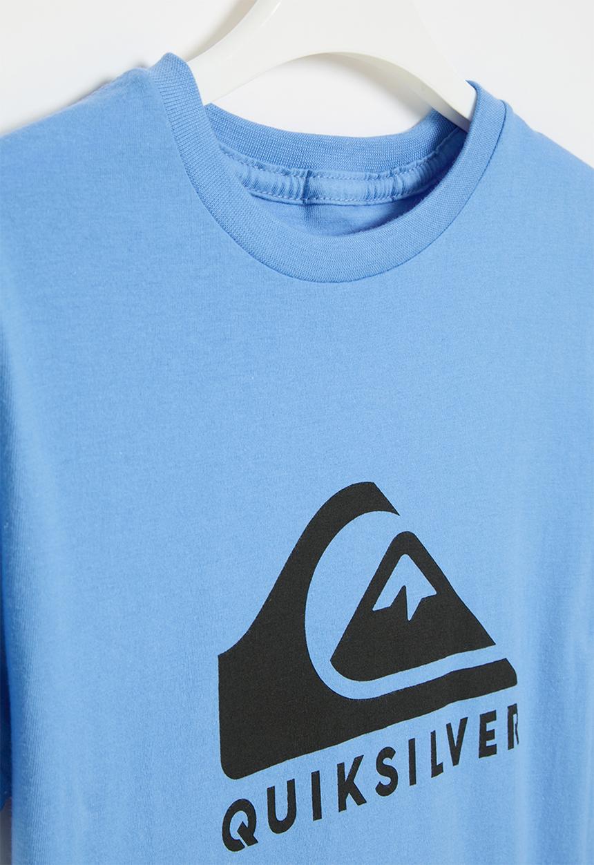 Quiksilver - Corp logo short sleeve boy - azure blue