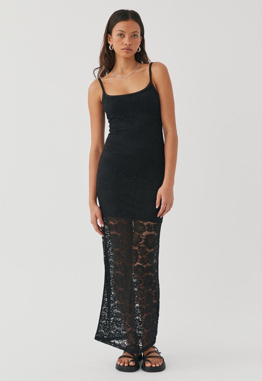Supré  - Ivy lace maxi dress - black