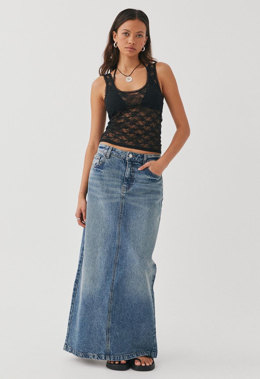 Supré  - Carla lace tank - black