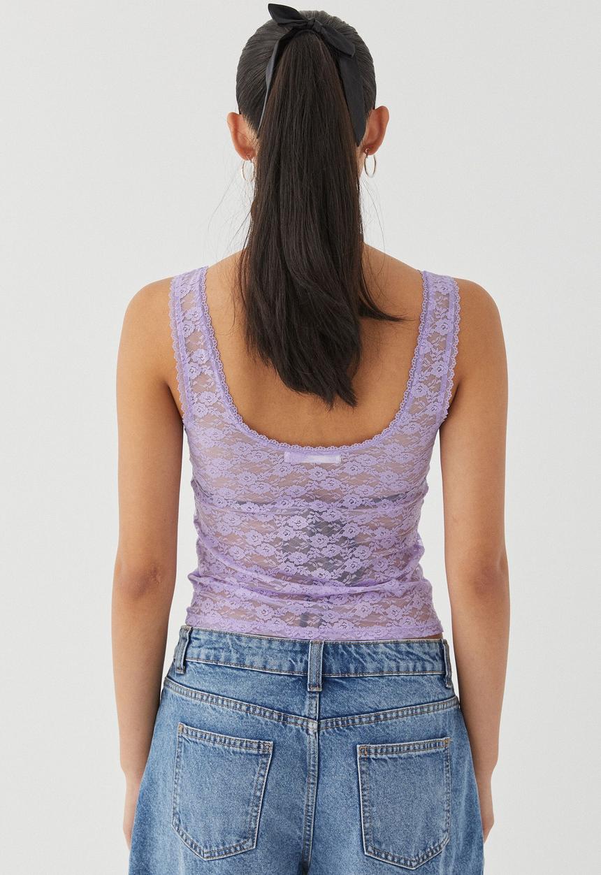 Supré  - Carla lace tank - soft lilac